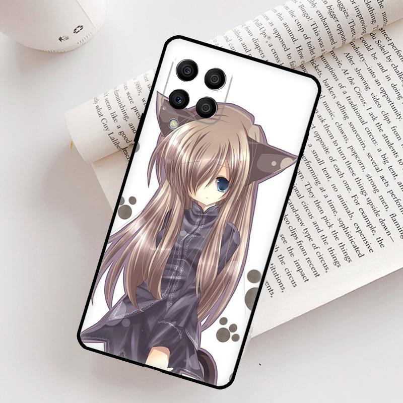 Чехол с аниме-девушкой-кошкой для Samsung Galaxy M21 M31 M13 M33 M53 M15 M35 M55 M16 M36 M56 M12 M32 M52 M14 M34 M54