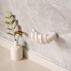2Pcs Hook Hand Shape Hook Wall Mount Soap Holder Easy Installation Punch-free Storage Hanging Hook for Home Bathroom
