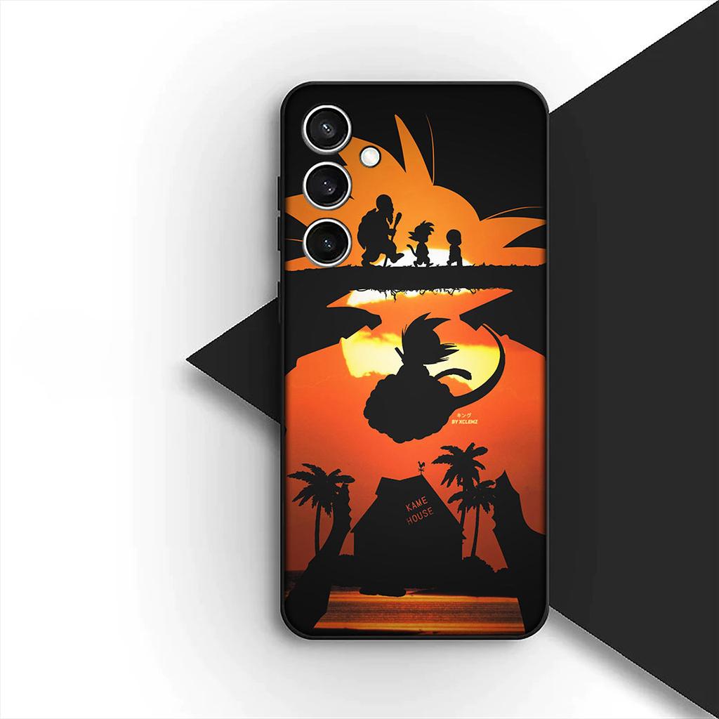 Cover for Samsung Galaxy S24 S25 S23 FE Ultra Plus S7 Edge S25+ S23+ A56 5G Phone Case Super Majin Buu Dragons Gokus Balls