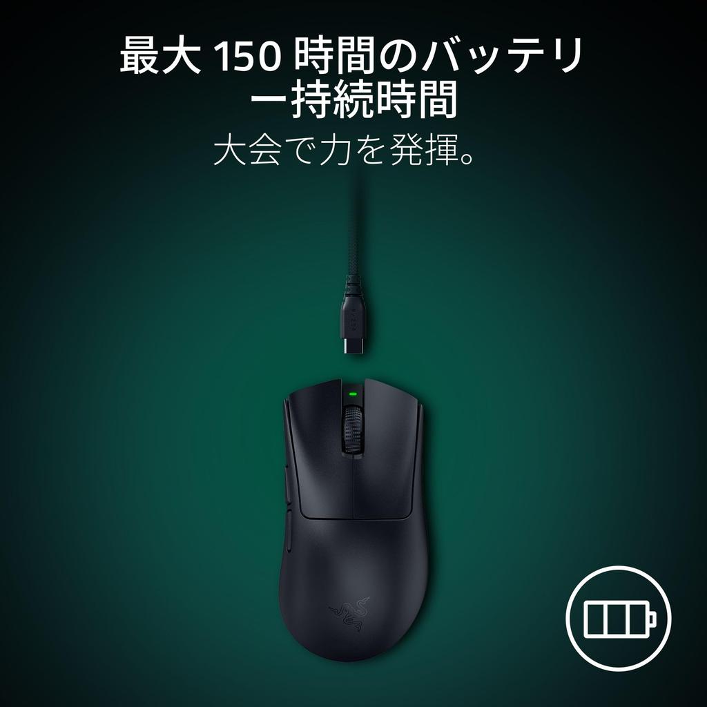 Razer DeathAdder V4 Pro Wireless Gaming at includes 2nd generation Focus Pro 45K optical 2nd generation HyperSpeed Wireless optical scroll wheel for
