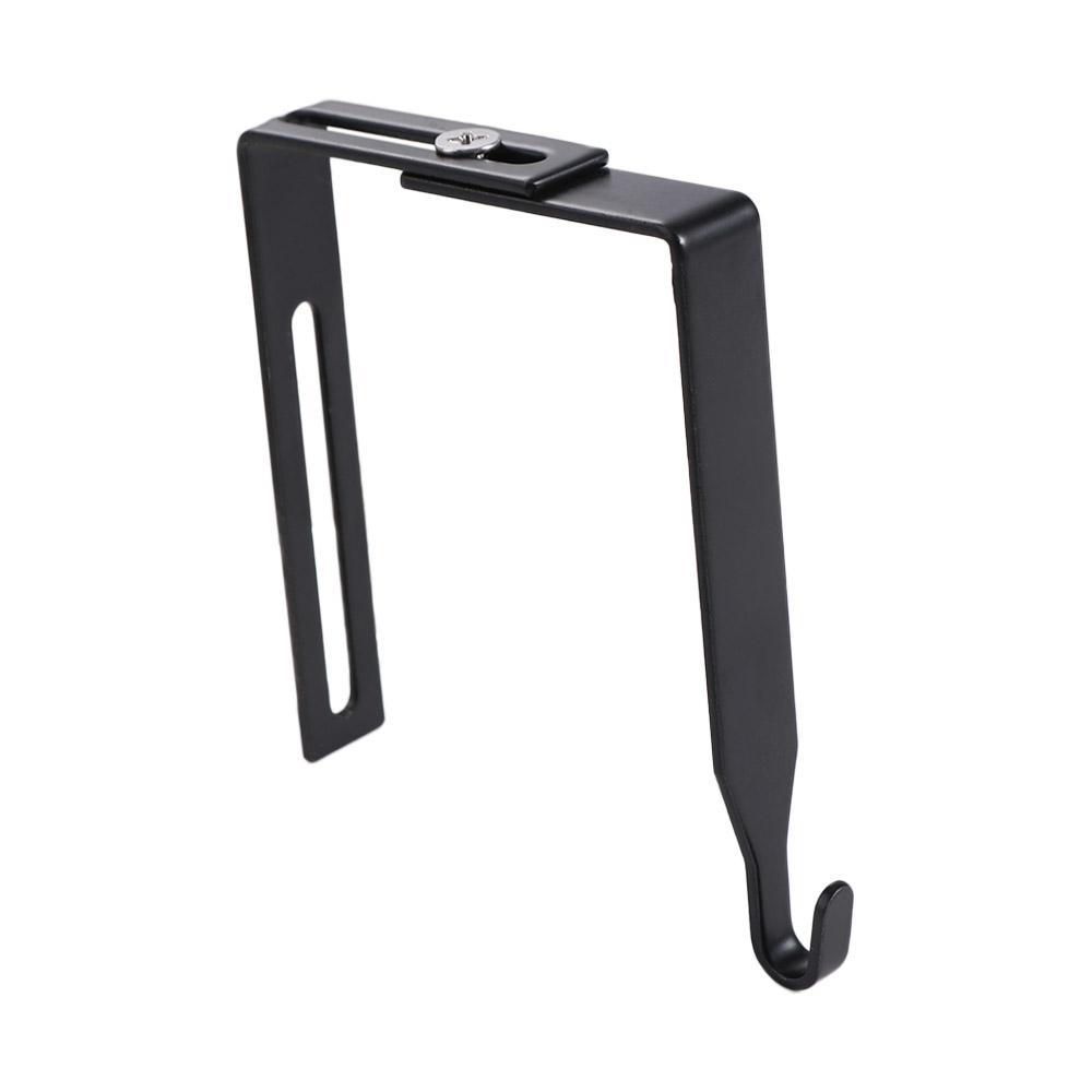 4Pcs Multifunctional Iron Adjustable Cubicle Hook Black Flexible Cubicle Wall Hooks Reusable Partition Hanger Potted Plants