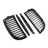 MAGICKIT Kidney Grill Gloss Black with M-Color Fins AD37 Glossy Black ABS For BMW 3 Series E90 Sedan 4-DOOR 2005-2008 CAR Accessories