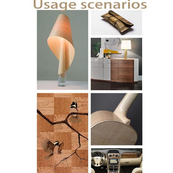 Натуральный вишневый тонкий деревянный шпон - Волнистая текстура, ширина 6" - Идеален для мебели, реставрации динамиков и украшения гитар - Декоративный шпоновый лист, 6"