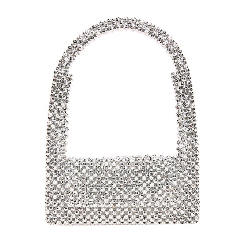 The New Bag 2025 European and American Rhinestone Retro Shoulder Bag Ins Women's Foreign Style Dinner Armpit Bag