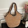 New Casual Shoulder Bag Hollow Handbag Woven Bag Sweet Large Capacity Seaside Vacation Wind Beach Bag Women's Bag