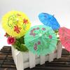 40Pcs Fruit Picks Colorful Umbrella Drink Toothpicks Disposable Paper Umbrella Tag for Home Party Decor