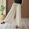 2025 Summer Women's Retro Cotton & Linen Wide-Leg Pants