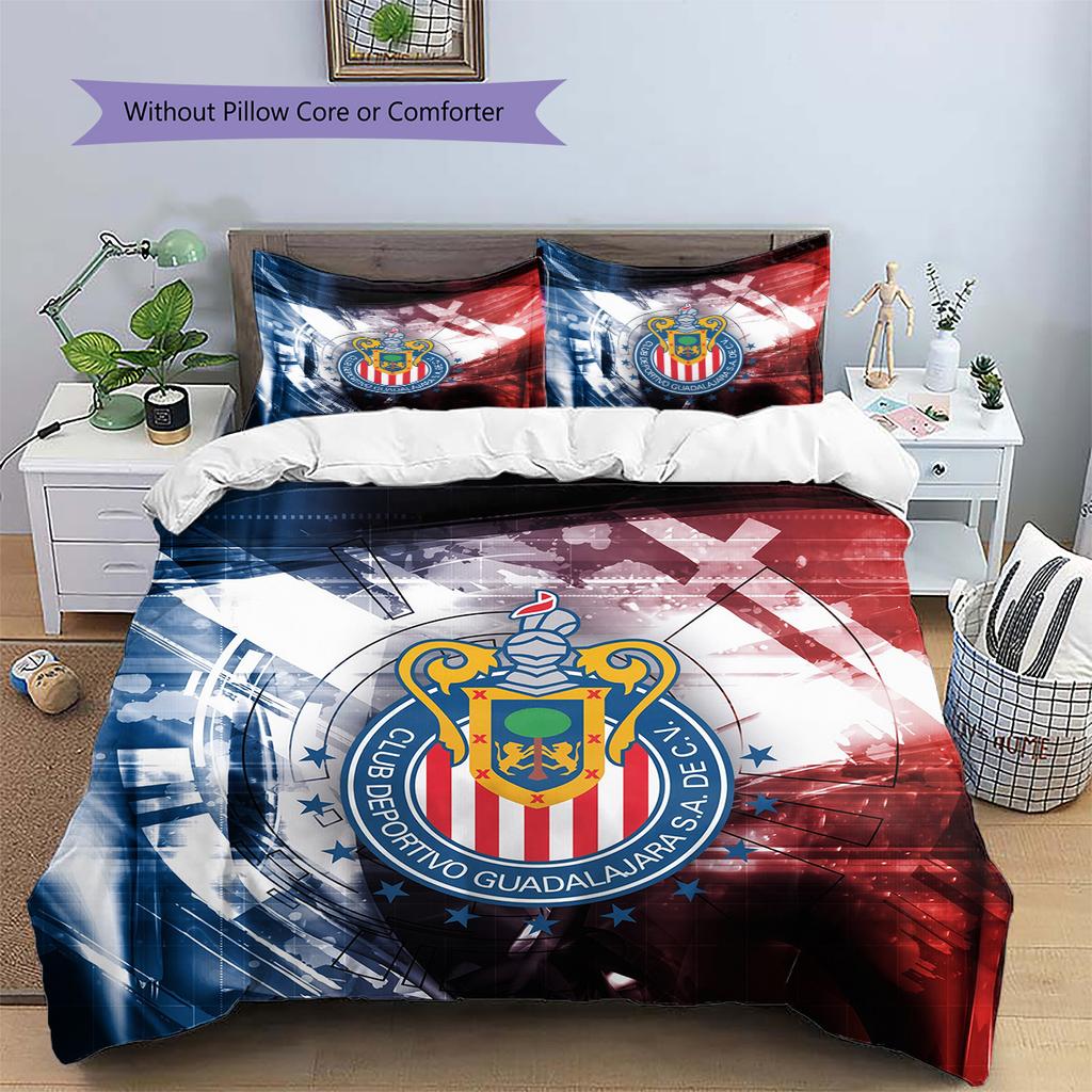Guadalajara Pattern Bedding Quilt Set Home Decoration Gift (1 * duvet cover + 2 * pillowcase without core)