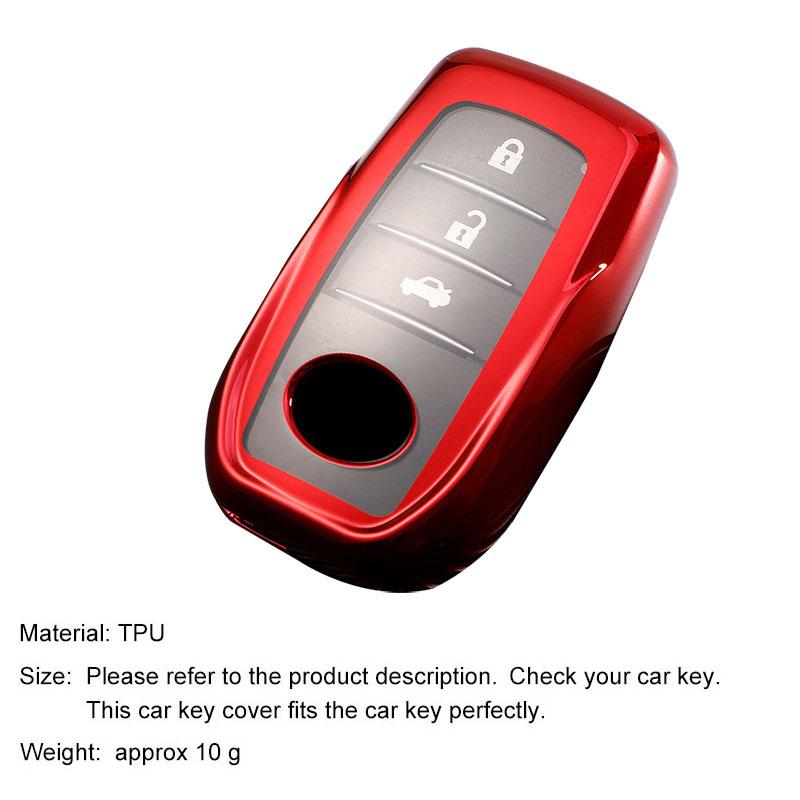 Чехол для ключа из ТПУ Держатель для ключа Чехол для ключа Для Toyota Hilux Fortuner Land Cruiser Prado Camry Coralla Crown RAV4 Highland LC TLK Yaris