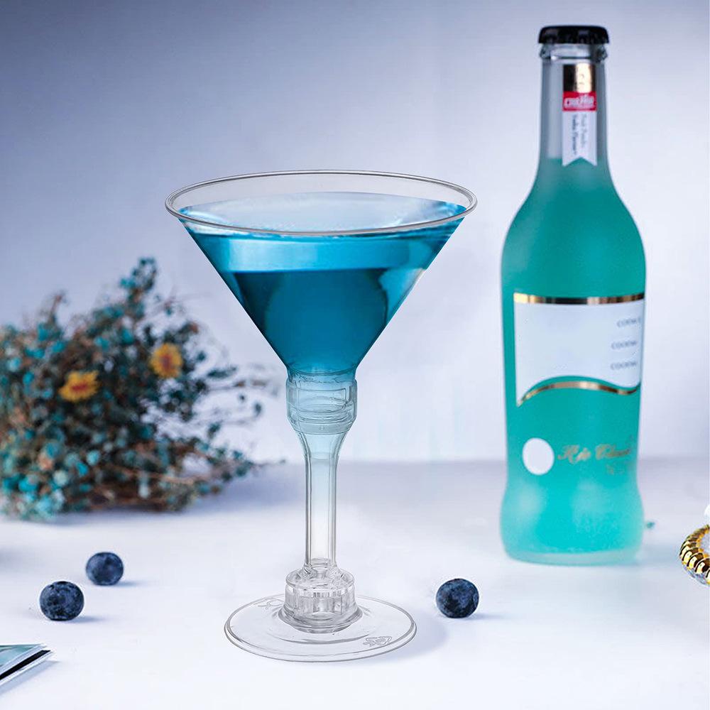 5 шт. Пластиковые коктейльные бокалы прозрачные бокалы для красного вина стакан для йогурта пудинга принадлежности для вечеринок