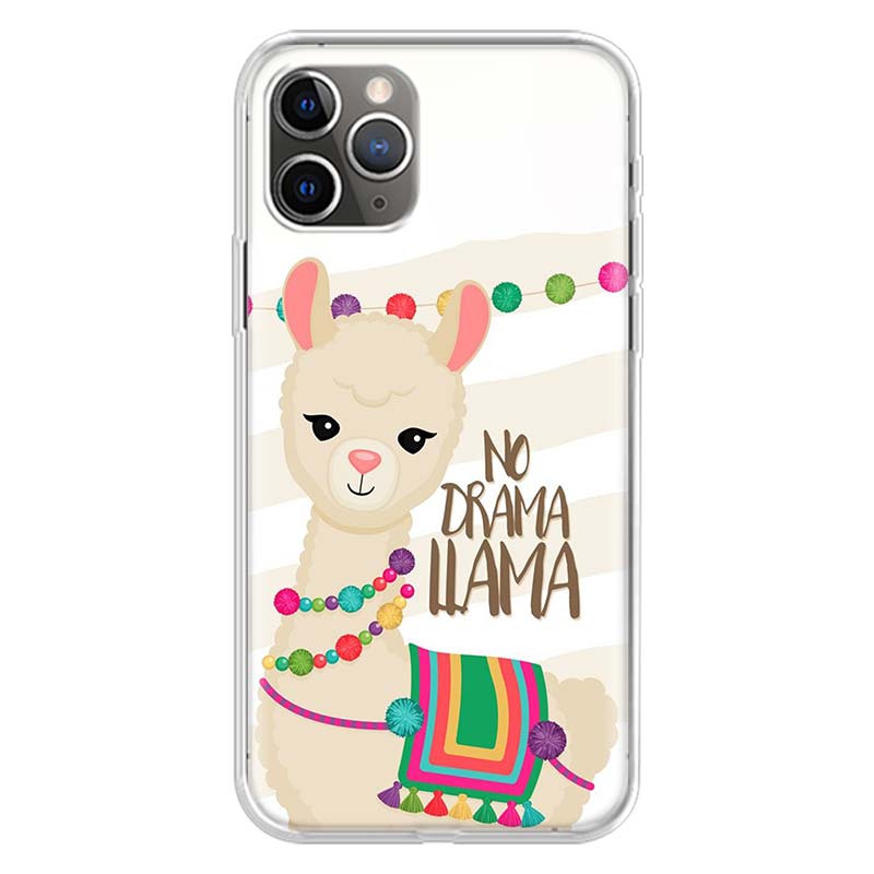 Лама Лама Альпаки Для iPhone 17 Air 16 15 14 Plus 13 Mini 12 11 Pro Max Чехол для телефона 16E 7 Печать 8 SE Fundas Чехол Мягкий Coque 16