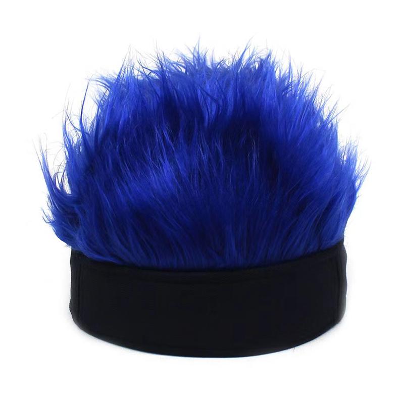 Забавные короткие шапки для волос для мужчин и женщин, хип-хоп, шапка-бини, парик, дышащая мягкая бейсболка для занятий спортом на открытом воздухе, парик для вечеринок