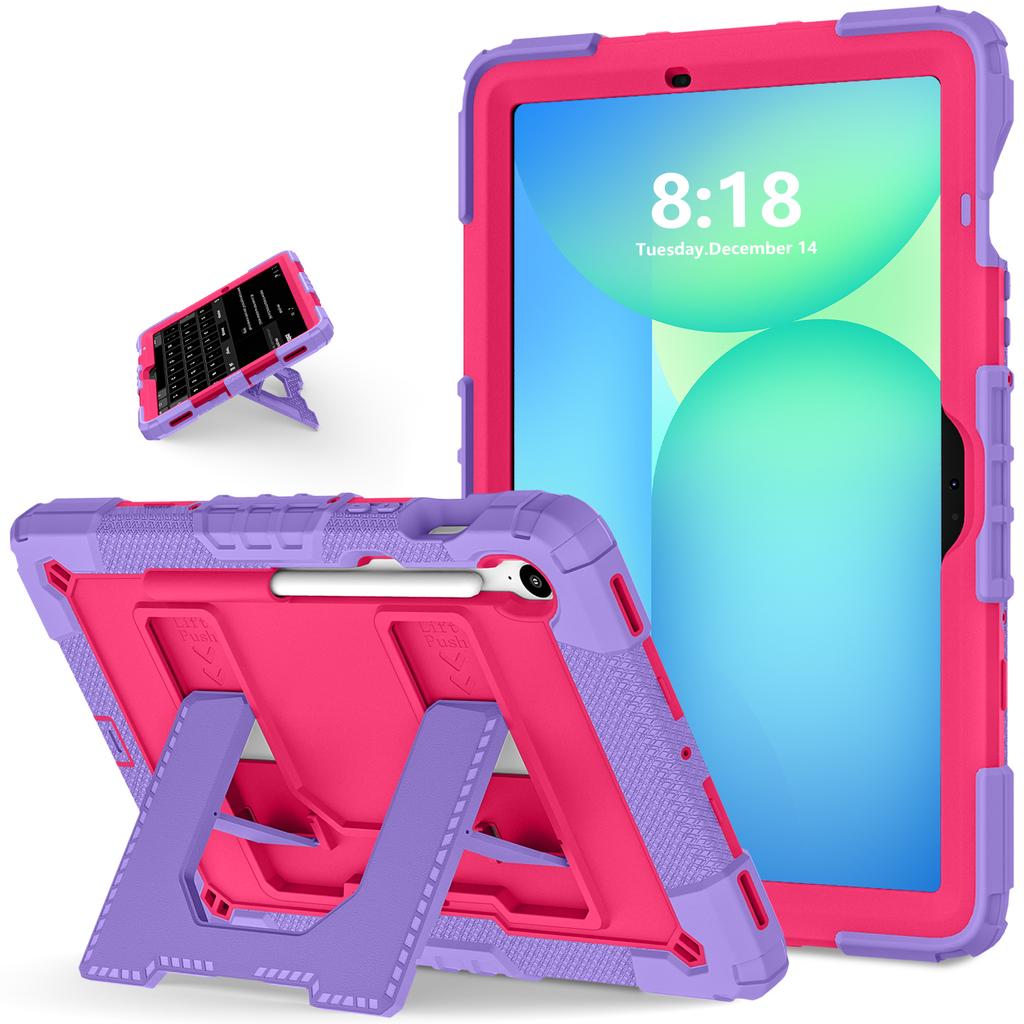 Чехол-подставка для Samsung Tab S10 Lite S9 FE Tab A11 A9 Plus A9+ A11+ Чехол для планшета Прочный Толстый Ударопрочный Жесткий Чехол
