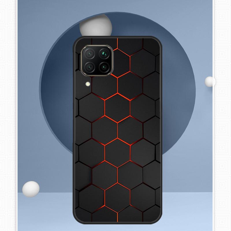 3D Шестиугольные Огни Для Huawei Nova Y72 Y90 Y61 Y91 Y60 Y70 12s 12i 11i 8i 9 10 SE P20 P40 Lite P60 P30 Pro Чехол