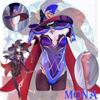 Аниме-игра Мона, костюмы для косплея, комбинезон, костюм на Хэллоуин для женщин, карнавальная вечеринка, сексуальная форма, парик, одежда