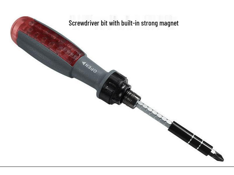 Набор телескопических отверток с трещоткой, шилом нестандартной формы и битами Torx