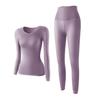 Комплект термобелья для женщин, кальсоны, базовый слой, рубашка с длинным рукавом и леггинсы для зимней холодной погоды