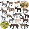 Детская когнитивная игрушка-модель животного - Ослик-жеребенок и Украшение-зебра