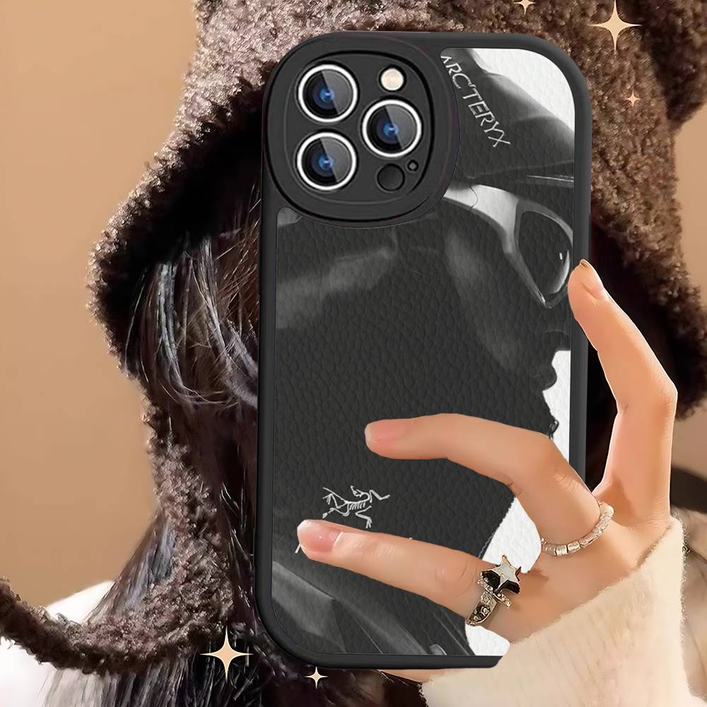 Classic Outdoor Brand A-Arc T-Teryx Phone Case For IPhone 16 15 14 13 Pro Max 11 12 Plus Leather Silicone Cover