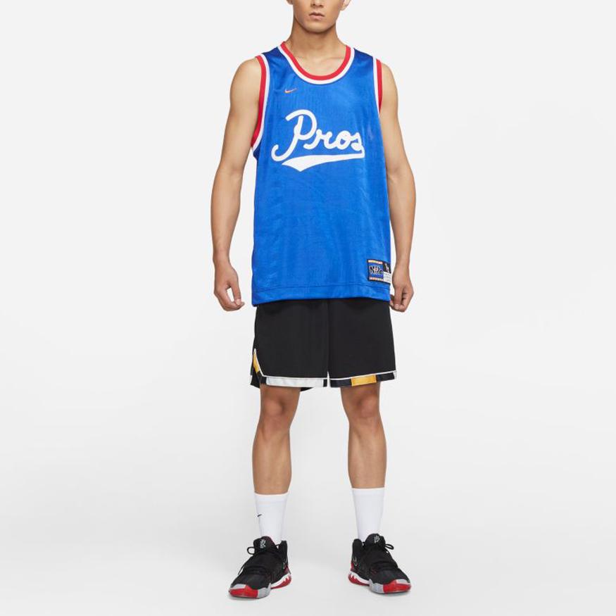 Nike Dri-FIT Round Neck Pullover Letter Number Print Sleeveless Basketball Jersey Unisex Jersey Blue DA5991-480