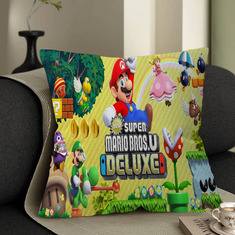Мультяшная 3D M-Mario-Bros Персонализированная Подушка Чехол от Пыли Спальня Детская Вечеринка Украшение Наволочка День Рождения Детский Подарок