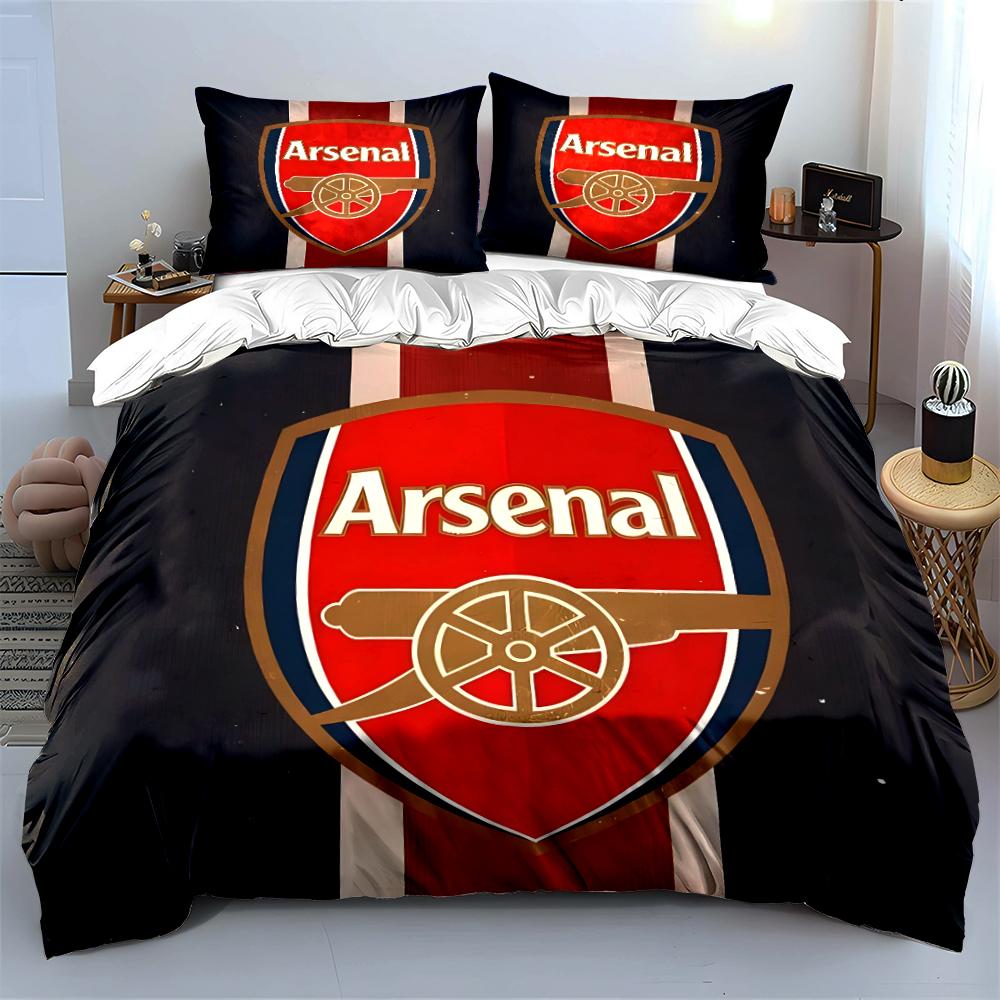 Arsenal Logo Bedding Set Bedding Duvet Cover Set Duvet Cover Pillowcases Home Decor (1 * Duvet Cover 2 * Pillowcases, without duvet insert)