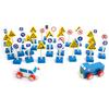 Kiwoom House 35-Piece Wooden Traffic Set, Mixed Colors