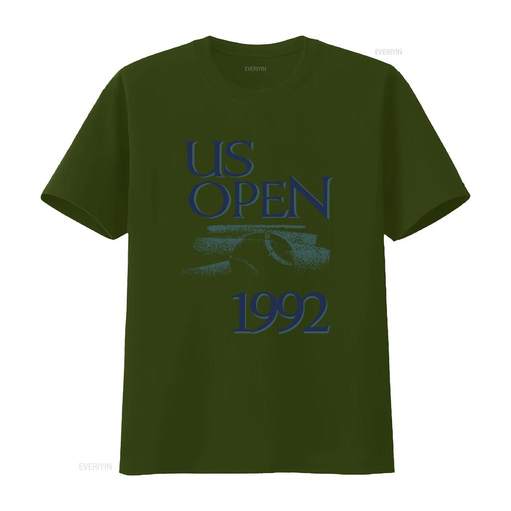 Винтажная футболка US Open 1992 года в ретро-стиле для фанатов 90-х L Белая с дизайном Андре Агасси и Пита Сампраса винтажная стиранная