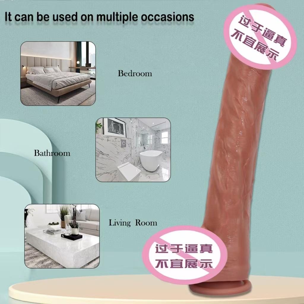 Liquid Silicone Simulation Dildo Super Large and Thick Dildo Female Dildo Masturbation Orgasmic Device Adult Sexual Product