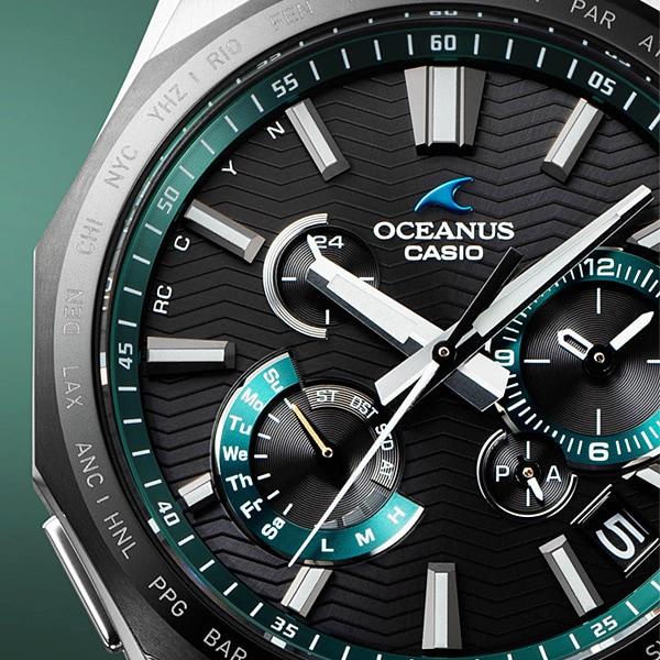 Casio Мужские часы OCEANUS OCW-T6000A-1AJF [OCEANUS Classic Line] круглые, серебристые, с многоиндексным аналоговым циферблатом