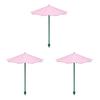 Small Outdoor Parasol 10 Inch Diam Plant Umbrella, UV Protection Shade, Mini Provides Shade Fiberglass Garden Umbrella to ?Defend Plants from