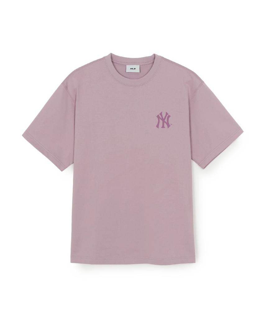 Emelbi Classic Monogram Большая Роскошная Укороченная Футболка с Коротким Рукавом Ny (Л.Лаванда)