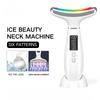 Ледяной компресс с основанием для шеи Косметический прибор EMS Многофункциональный цветной световой косметический прибор Лифтинговый укрепляющий массажер для лица