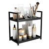Countertop Storage Rack Double Layers Heavy Duty Metal Home Office Living Room Kitchen Bathroom Cosmetics Organizer Holder
