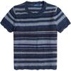 Polo SS25 Striped Knit Crew Neck Short Sleeve Sweater Women Sweater Blue 211924416-001
