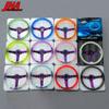 14inch 350MM Acrylic Steering Wheel & Anime Horn Button 6 Holes Neo Chrome Bubble Steering Wheel Depth 71MM PC-ST17ABS