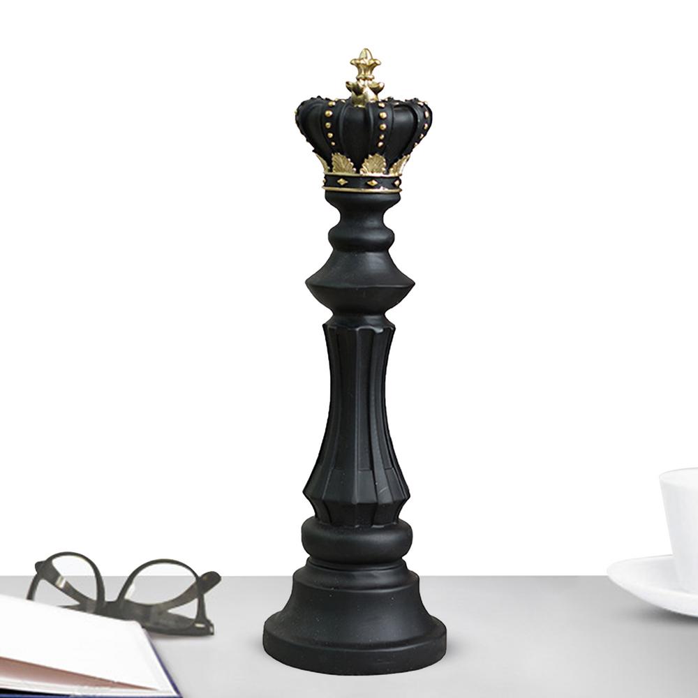 Шахматная фигурка из смолы Декор Шахматная фигурка Статуэтка Шахматная статуэтка Настольные украшения Король Королева Шахматы Ремесло из смолы Декор для стола Коллекционный