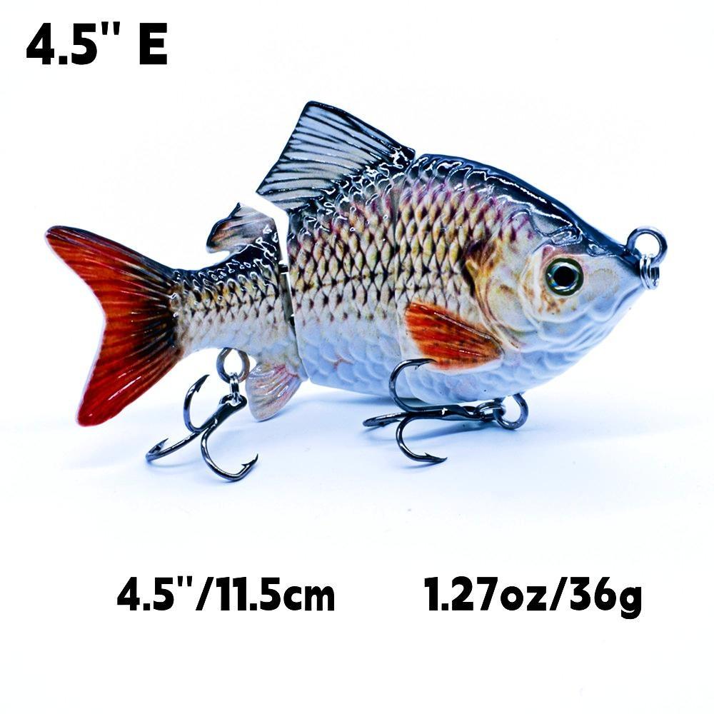 4,5-дюймовые рыболовные приманки, тонущая приманка для плавания, скользящая приманка, приманка для окуня, мускусная приманка, реалистичный крючок для рыбы-солнечника