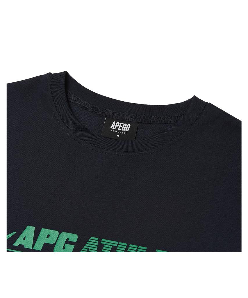 APEGO SPORTS Energetic Oversized Short Sleeve T-Shirt Navy