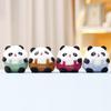 Panda Keychain Fat Cute Cartoon Girl Backpack Decoration Hanging Plush Doll Gift