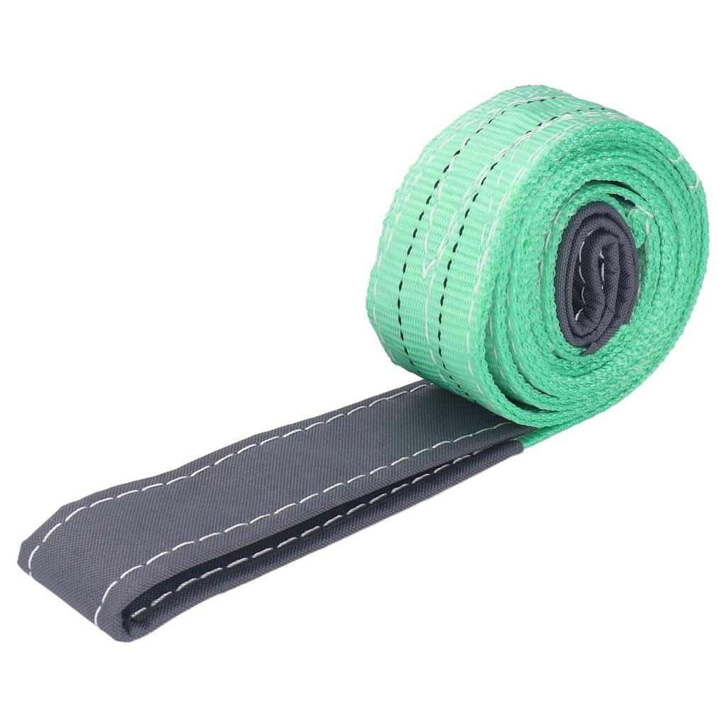 2T Плоский подъемный строп с петлями, полиэстеровый строп для промышленного крана, 2 метра