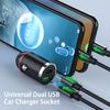 Автомобильное зарядное устройство для телефона, практичное тянущее кольцо, противоударное универсальное двойное USB-разъем, автомобильные принадлежности