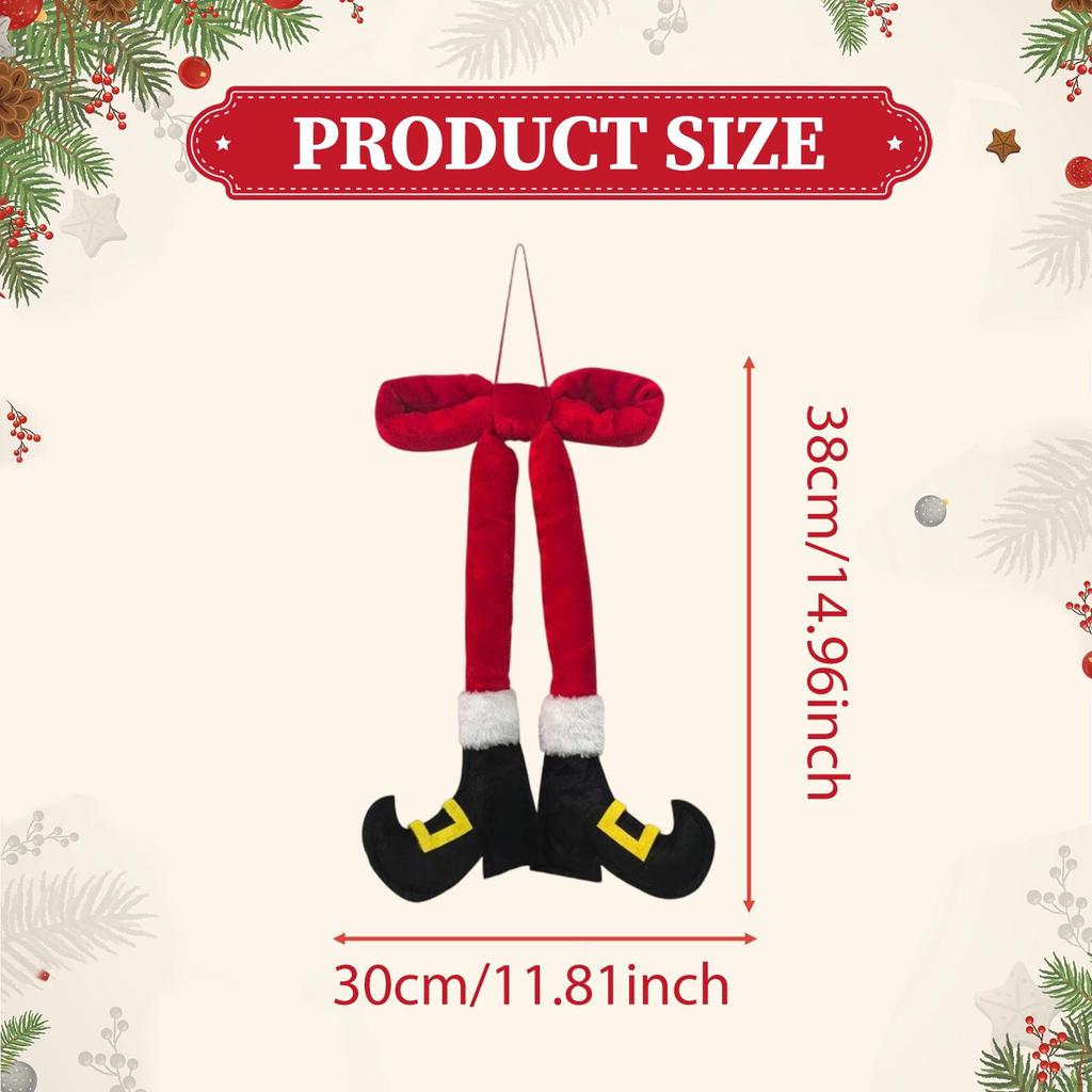 Christmas Elf Legs Hanging Ornaments Creative Home Decor Santa Leg Car Pendant for