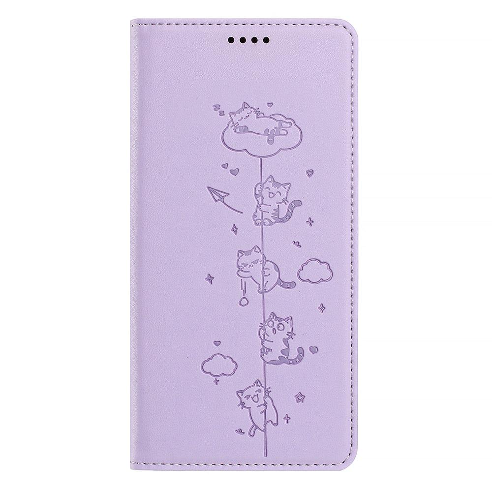 Милый кожаный чехол-книжка с котиком для Doogee Note 56X 56 58 59 N60 Pro N55 Plus, с карманом для карт, RFID-защитой, чехол для телефона