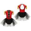 Qizlar uchun Sirk Ringmeysteri Sehrgar Kostyumi Yengsiz Leotard Tutu Libos Halloween Tematik Partiyasi Kospley To'plami