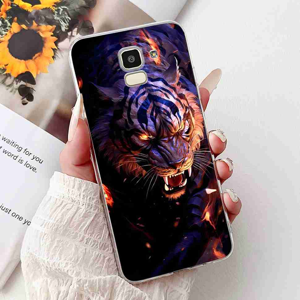 Для Samsung Galaxy J6 2018 SM-J600F Чехол Популярная Любовь Крутой Тигр Мягкий Силикон ТПУ Чехол Для Samsung j6 J6 2018 Чехол-сумка для телефона