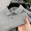 100% Премиальный Хлопок Поло Мужская Роскошная Футболка с Коротким Рукавом Мода Поездки на Работу Путешествия Бизнес Гольф Уютная Однотонная Изысканный Топ