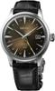 Seiko Часы Presage Rusty Nail Cocktail GMT Коричневый циферблат Кожаный ремешок Коричневый Современный Ретро Мужские SSK039, Коричневый, Современный, Ретро.