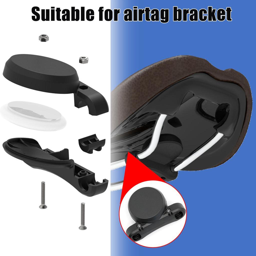 Bike Hidden Mount for Airtag Under The Seat, GPS Tracker Anti-Theft Protection Waterproof Bicycle Saddle Holder for Most Bikes