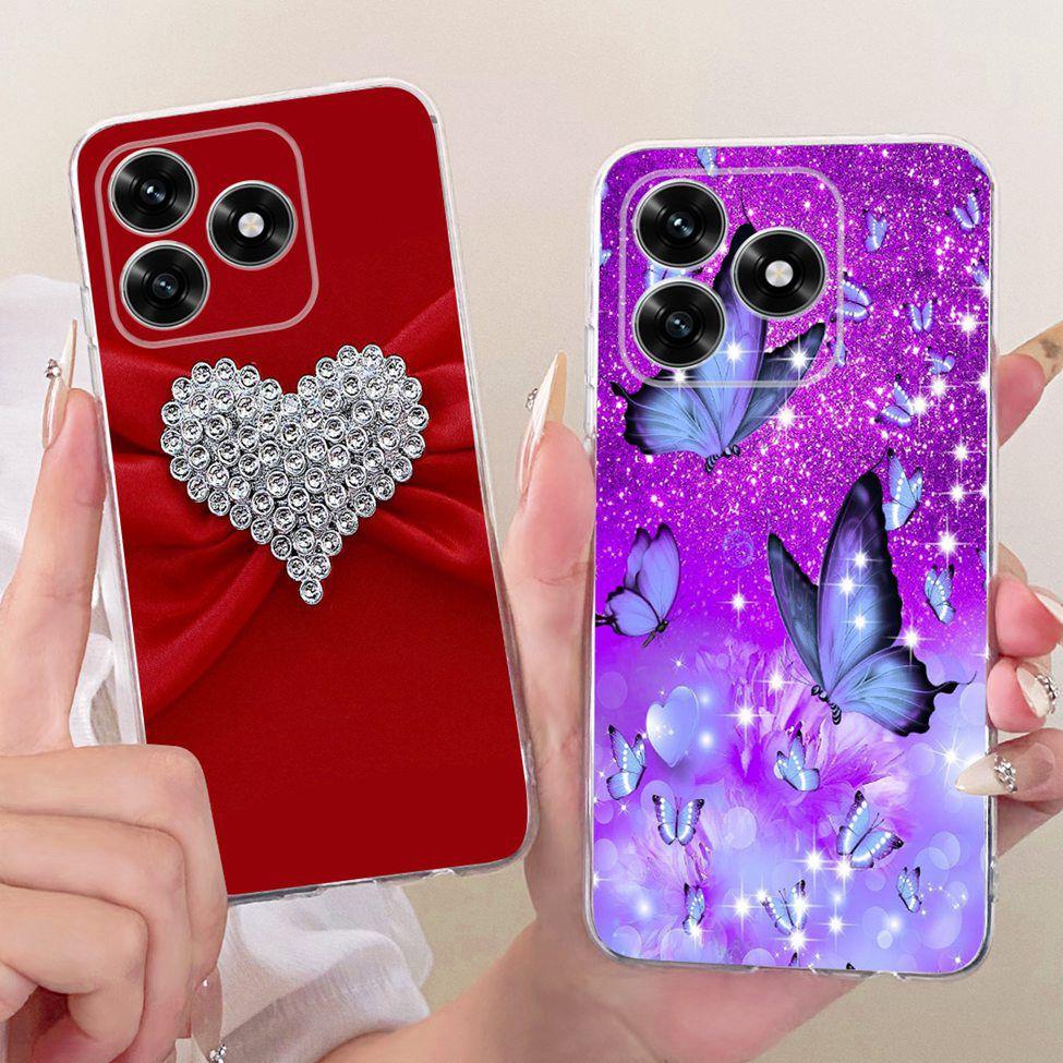 Case For Honor X5C Plus Cover Transparent Luxury Cute Cat Fashion Butterfly Cool Painted Casing For Honor X5cPlus